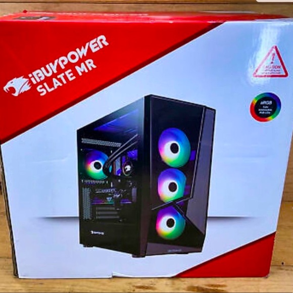 iBuyPower Slate 5 MR 203i, Intel i5 11400F, 8GB RAM, 500GB SSD GT 1030 Win 10 - Picture 1 of 3